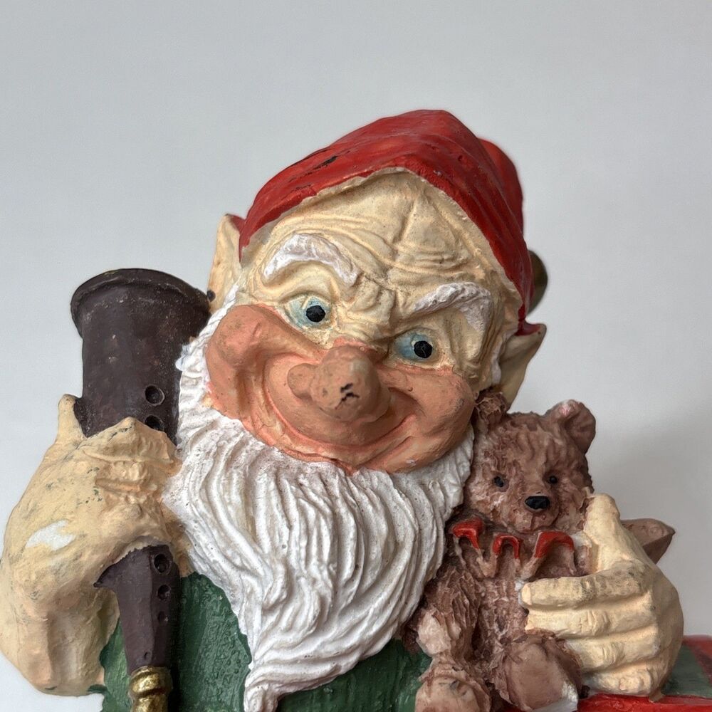 Christmas Elf Toymaker Figurine Teddy Bear ABC Block Rifle 5” Holiday Decor - Picture 6 of 16